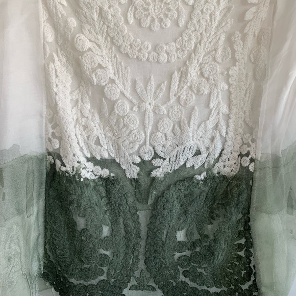 Crochet Green & Off White Top - Picture 3 of 6